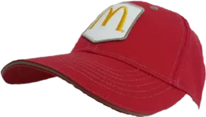 Mc Donalds Red Baseball Cap PNG Image