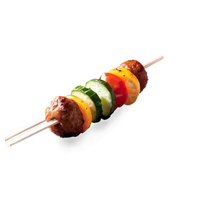 Meatball And Vegetable Skewer Png Wbs PNG Image