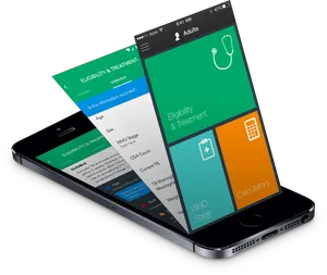 Medical App Interfaceon Smartphones PNG Image