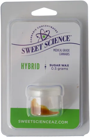 Medical Cannabis Sugar Wax Hybrid Packaging PNG Image