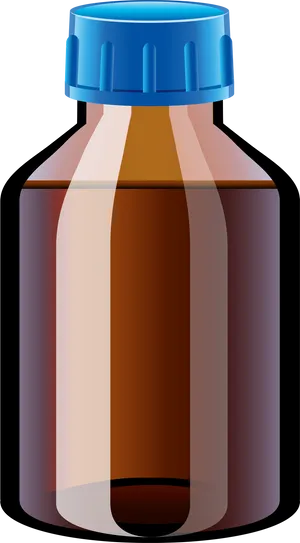 Medicine Bottle Vector Illustration PNG Image