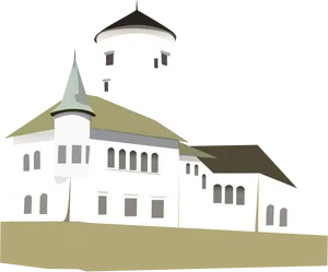 Medieval Castle Illustration PNG