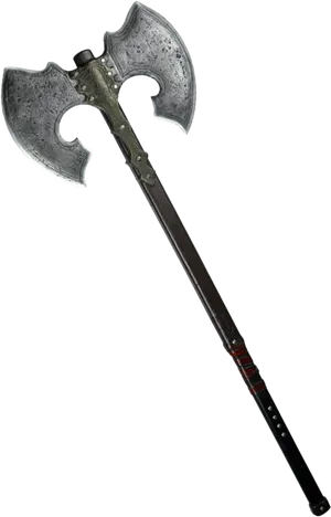 Medieval Double Bladed Axe.png PNG Image