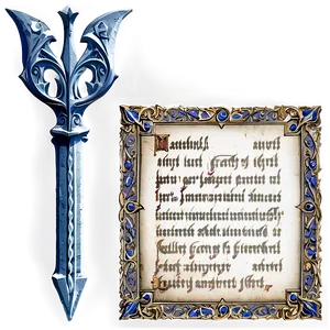 Medieval Gothic Text PNG Buv PNG