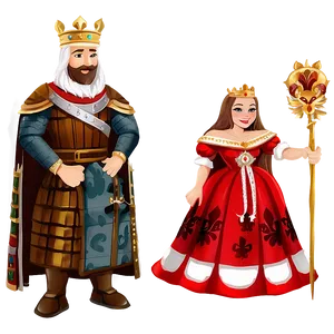 Medieval King And Queen Png Bbp96 PNG Image