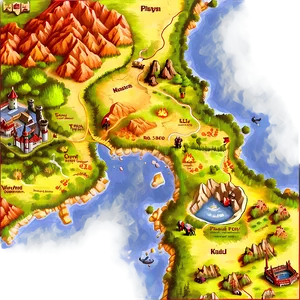 Medieval Kingdom Map Png 06242024 PNG Image