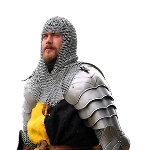 Medieval Knight Portrait PNG Image