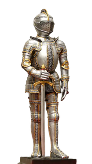 Medieval Knightin Armor PNG Image