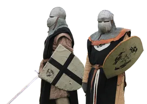 Medieval Knights Readyfor Battle PNG Image