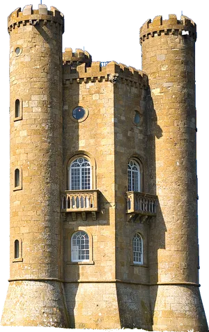 Medieval Stone Tower Structure PNG Image