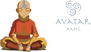 Meditating Avatar Aang PNG Image