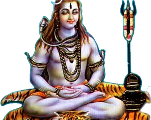 Meditating Lord Shiva PNG Image