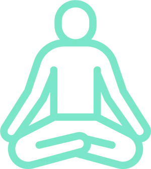 Meditation Silhouette Healing PNG Image