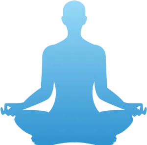 Meditation Silhouette Healing PNG Image