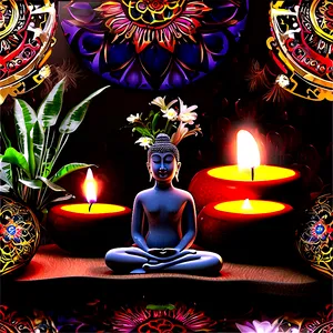 Meditation Space Decor Png 06122024 PNG Image