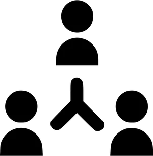 Meeting Table Icon Black PNG Image