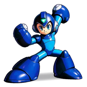 Mega Man Action Pose Png Sru61 PNG Image