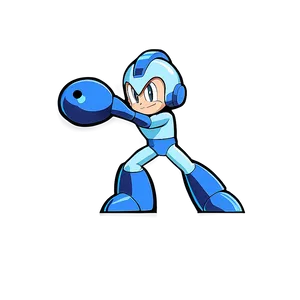 Mega Man Retro Game Png Ets54 PNG Image