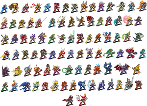 Mega_ Man_ Sprite_ Collection PNG Image