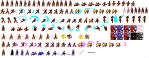 Mega Man_ Zero_ Sprite_ Sheet PNG Image