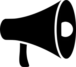 Megaphone Silhouette Outline PNG Image