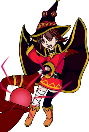 Megumin Anime Character Art PNG Image