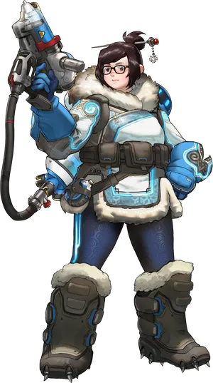 Mei Overwatch Character Artwork PNG Image