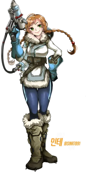 Mei Overwatch Character Artwork PNG Image