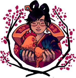 Mei Overwatch Chinese New Year Celebration PNG Image