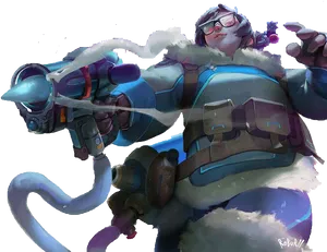 Mei Overwatch Climatologist Hero PNG Image