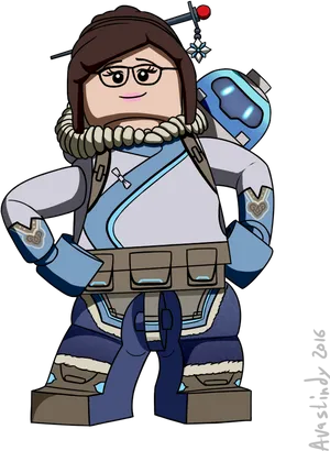 Mei Overwatch Fan Art2016 PNG Image