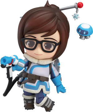 Mei Overwatch Nendoroid Figure PNG Image