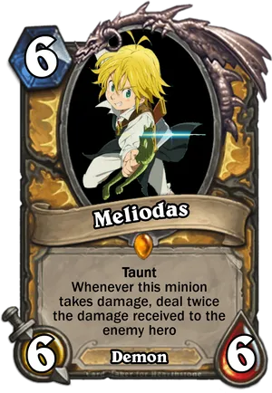 Meliodas Fan Made Card Art PNG Image