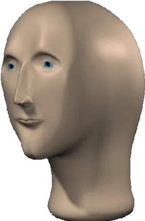 Meme_ Man_3 D_ Model PNG Image