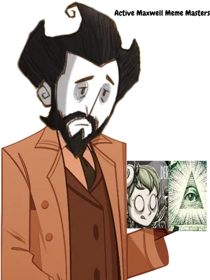 Meme_ Man_ Conspiracy_ Card_ Handover PNG Image