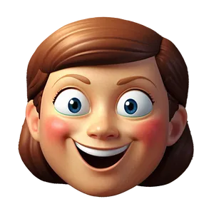 Memoji Smiling Face Png Hvl32 PNG Image