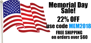 Memorial Day Sale American Flag PNG Image