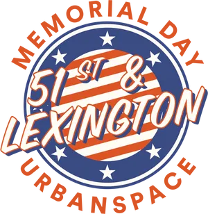 Memorial Day51st Lexington Urban Space Logo PNG Image