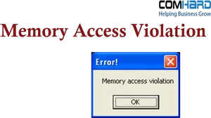 Memory Access Violation Error Dialog PNG Image