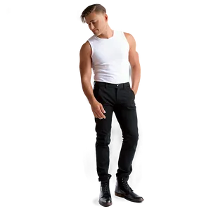 Men's Black Pants Png Ipa PNG Image