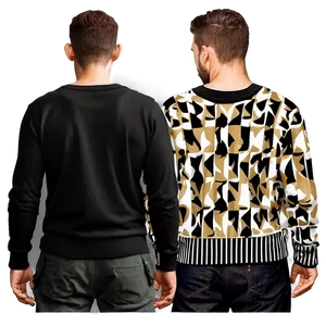 Men's Black Sweater Png Jih PNG Image