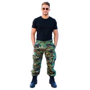 Men's Cargo Pants Png Csr PNG Image