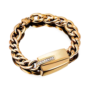 Men's Gold Bracelet Style Png 06282024 PNG Image