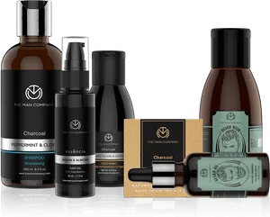 Mens Skincare Products Collection PNG Image