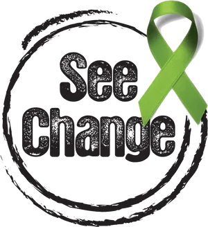 Mental Health Awareness Ribbon Logo PNG Image