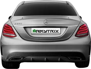 Mercedes Benz C250 Rear View PNG Image