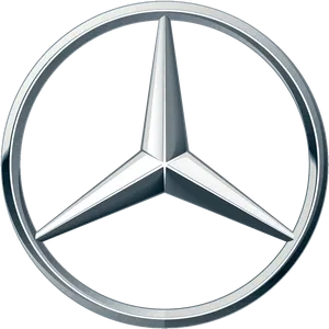 Mercedes Benz Logo Silver PNG Image