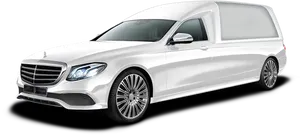 Mercedes Benz Luxury Hearse Vehicle PNG Image