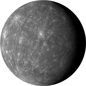 Mercury Planet Surface Texture PNG Image