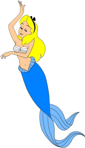 Mermaid Character Illustration PNG Image